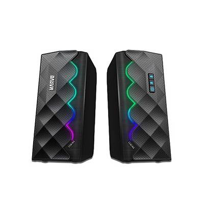 Marvo reproduktory SG-269, 2.0, 6W, černé, regulace hlasitosti, herní, 160Hz-20kHz, RGB podsvícení, dotykový