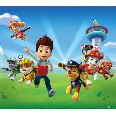 DĚTSKÉ ZÁVĚSY PAW PATROL ZÁKLADNA (SADA 2 KS, LIGHT)
