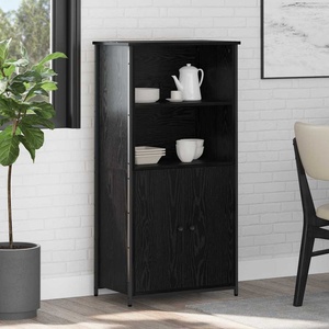vidaXL Висок шкаф Черния дъб 62 x 36 x 121, 5 см Инженерна дървесина (882256)
