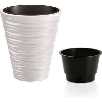 Prosperplast Sand kvetináč 29,5x33cm biely DBSA300