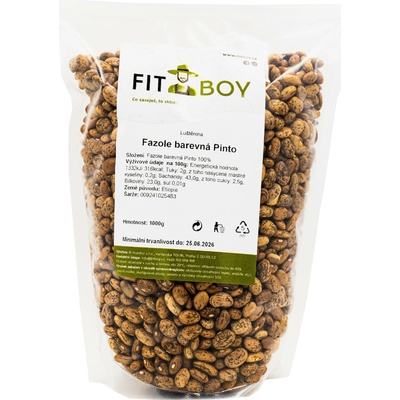 Fitboy Fazuľa farebná Pinto 1 kg