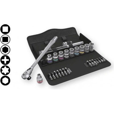 WERA 004081 Sada ráčnová Zyklop Metal 8100 SC 11, 28 d