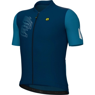 Alé Мъжка фланелка с къс ръкав за колоездене Alé PR-E Follow Me Jersey Cycling jersey - Teal - размер XL (056-3422-0416)