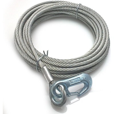 Lano k navijaku 7 mm/12,5 m (s hákom)