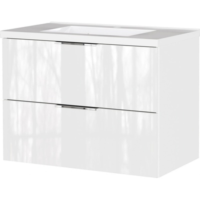 Germania Бял гланцов стенен шкаф за мивка 81x61 cm Celano - Germania (9085-84)
