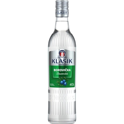 Klasik Borovička 40% 0,5 l (čistá fľaša)