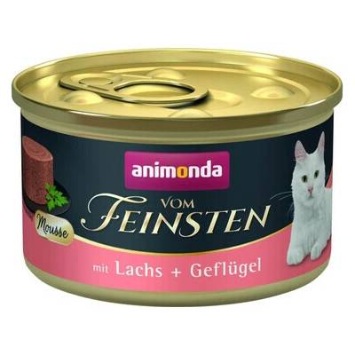 ANIMONDA Vom Feinsten Mousse s lososom a hydinou 85 g