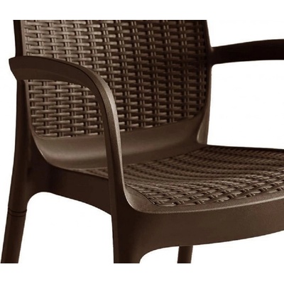 KETER BALI Mono zahradní židle, 55 x 60 x 83 cm, hnědá