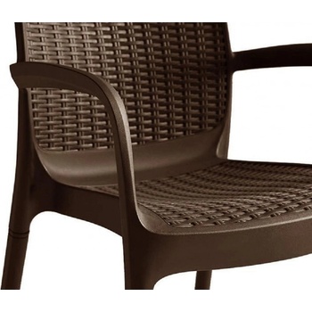 KETER BALI Mono zahradní židle, 55 x 60 x 83 cm, hnědá