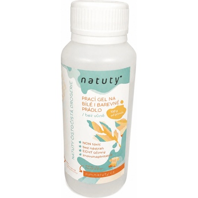 Natuty Univerzální prací gel bez vůně 100 ml vzorek