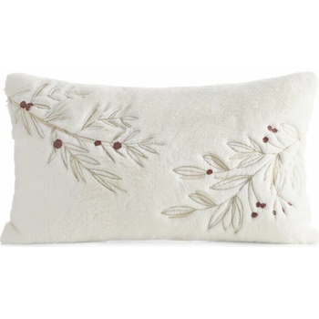 Eurofirany Vianočná imelo biela Polyester 30 x 50 cm