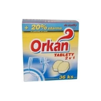 Orkán tablety do myčky 2 v 1 vůně citronu 36 ks