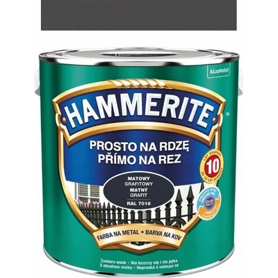 Hammerite Přímo na rez 2,5L matný grafit