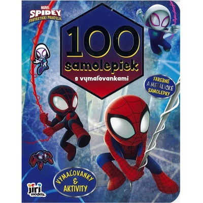 100 samolepiek s vymaľovankami