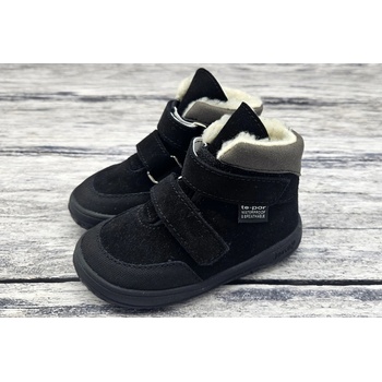 Jonap kožené zimní boty s membránou Jerry černá