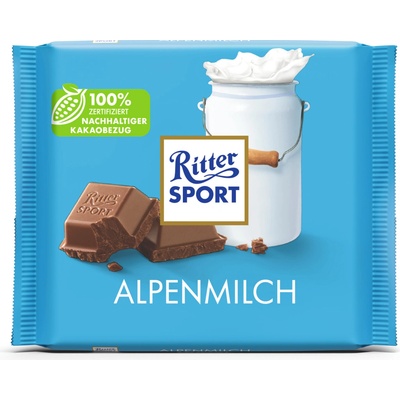 Ritter Sport Alpské mlieko s jemnou alpskou mliečnou čokoládou 100 g