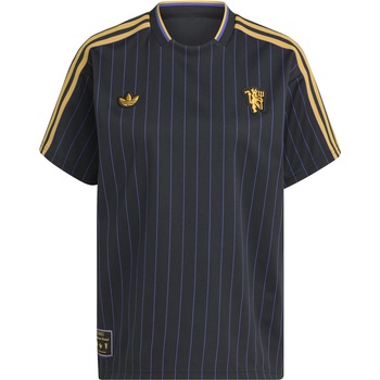 Adidas Manchester United Terrace Icons Shirt Adults - Black