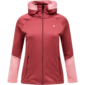Peak Performance Дамско поларено яке Peak Performance Women's Rider Essentials Zip Hood Fleece jacket - Wild Rouge (105-6221-0914)