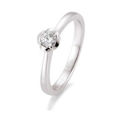 Sofia Diamonds prsteň z bieleho zlata s diamantom BE41 05953