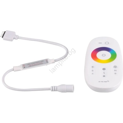 Polux Дистанционно управление за RGBW LED ленти 12-24V 2, 4GHz 2xAAA + контролер (SA1733)