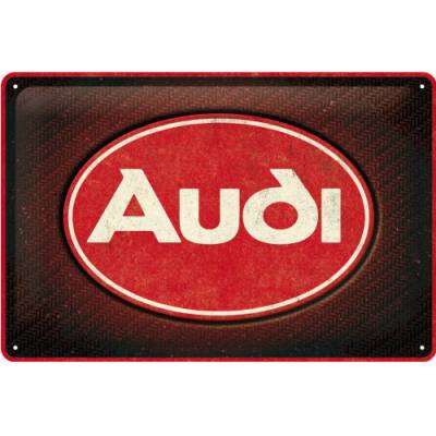 NOSTALGIC ART ceduľa 20x30 Audi Red Shine