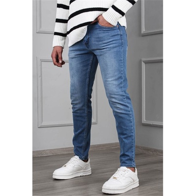 Madmext Мъжки дънков Slim Fit панталон 6342 - Син #367688 (367688_Тъмносин)