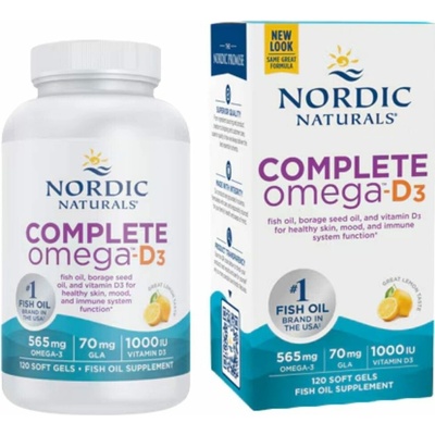 Nordic Naturals Complete Omega-d3 120 kapslí