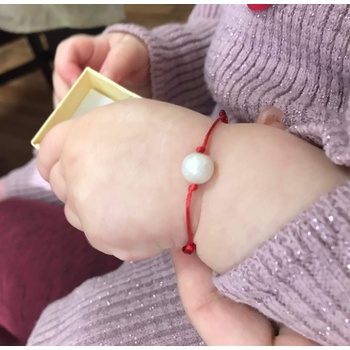 Meganflo Гривна амулет за дете с перла от кърма