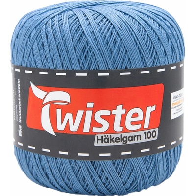 Pletací příze Kurtenbach Twister Häkelgarn 100 Barva: 52 BLEU