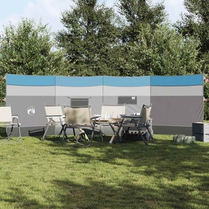vidaXL Camping Windbreak Blue 510x153 cm Водоустойчив (4009649)