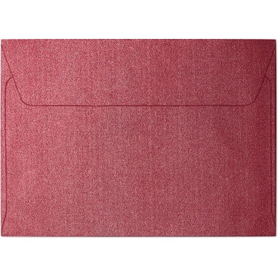 Obálky ozdobné C6 pearl červené