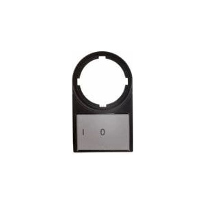 Eaton Descriptive plate 0-I 50x30mm black rectangular M22S-ST-X88 216485