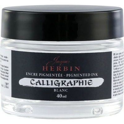 Jacques Herbin Calligraphy Калиграфско мастило White 40 ml 1 бр (11301T)