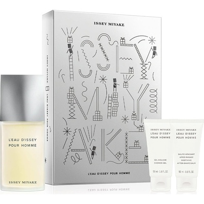 Issey Miyake L'Eau D'Issey Pour Homme Комплект (EDT 125ml + AS Balm 50ml + SG 50ml) за Мъже