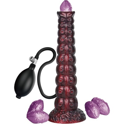 Power monsters voidclaw brute bicolor inflatable fantasy silicone dildo 29 cm