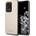 GUESS Iridescent Leather Hard Case - дизайнерски кожен кейс за Samsung Galaxy S20 Ultra (златист)