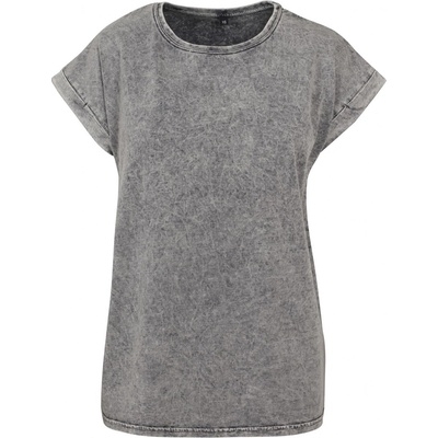 Built your Brand Acid washed Extended Šedá žíhaná