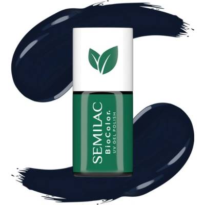 Semilac UV Hybrid BioColor gelový lak na nehty s použitím UV/LED lampy odstín 725 Dark Berry 7 ml