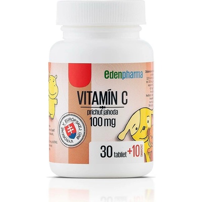 EDENPharma VITAMIN C 100 mg jahoda 40 tablet
