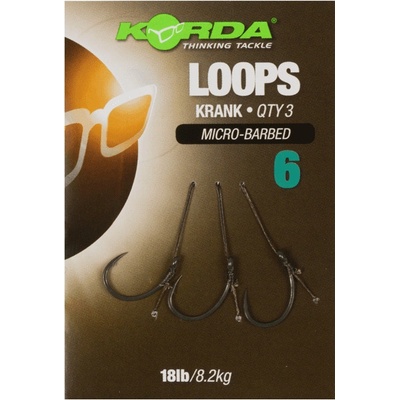 Korda Hotové Náväzce Loop Rigs Krank Micro Barbed 8,2kg veľ.4