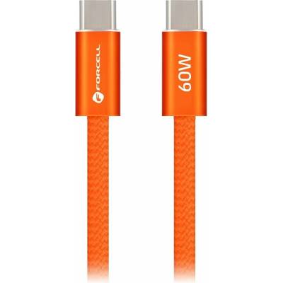 Forcell ACYH23 USB-C / USB-C 60W PD QC4.0 AVS 1,2m oranžový