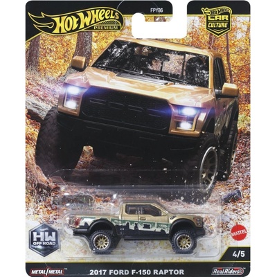 Mattel Hot Wheels Mattel Prémiové auto Car Culture - 17 FORD F150 RAPTOR, JBK70