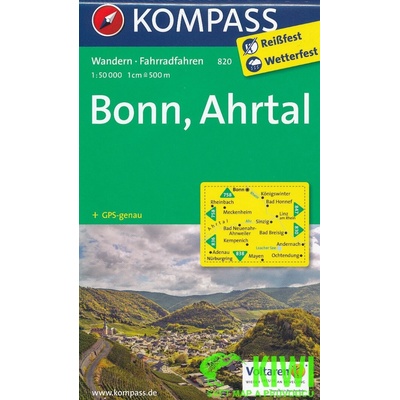 Bonn,Ahrtal 1:50 t. laminovaná