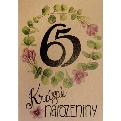 Přáníčko BeBechy – recyklovaný papír – 65