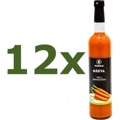 Dobrio Mrkva 100% zeleninová šťava 12 x 500 ml