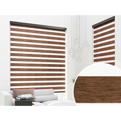 Zebra-shop Den a noc Maxi Premium Hnědý melír BH 15 150 x 185 stříbrná vpravo