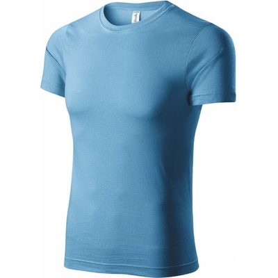 Piccolio Paint Tričko unisex azurově modrá