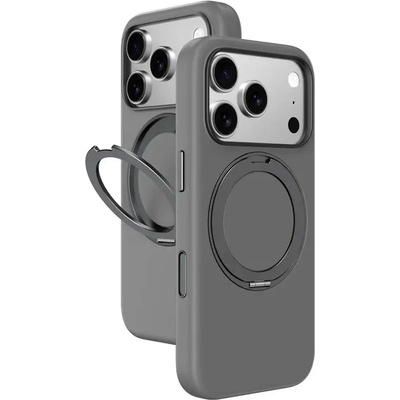 AMAZINGTHING Калъф AmazingThing Cloudie за iPhone 17 Pro със стойка - сив (IP176.3PCGY)