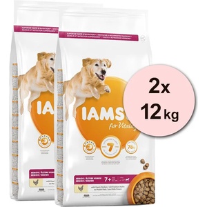 Iams Куче Сенйор Голямо Порода, Пиле 2 x 12 кг