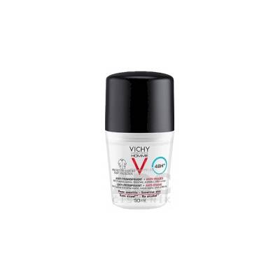 VICHY HOMME DEO ROLL-ON PROTI ŠKVRNÁM 48H antiperspirant na citlivú pokožku 1x50 ml